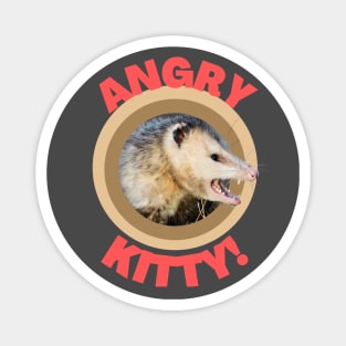 Angry Kitty - Possum Funny Animal Magnet